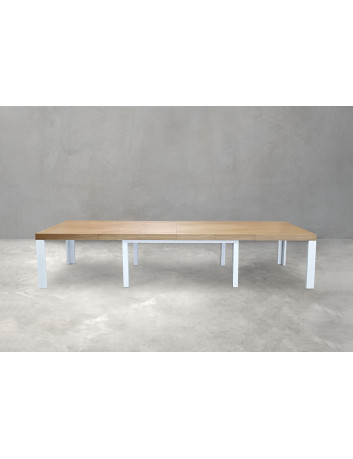 STÓŁ ROZKŁADANY DREWNIANY NAWARA Z KLASYCZNYMI KRZESŁAMI Z16