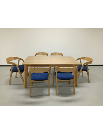 STÓŁ DREWNIANY ROZKŁADANY S51 CZARNE NOGI