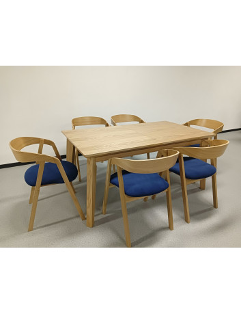 STÓŁ DREWNIANY ROZKŁADANY S51 CZARNE NOGI