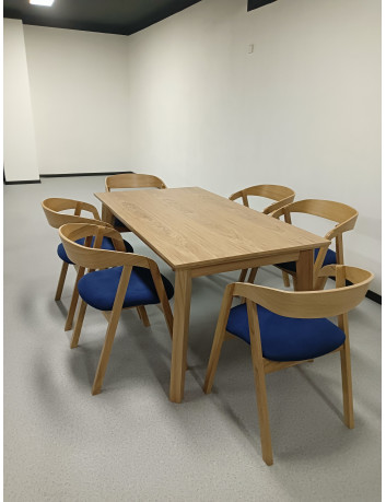 STÓŁ DREWNIANY ROZKŁADANY S51 CZARNE NOGI