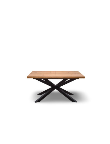 DUŻY ROZKŁADANY STÓŁ PAJĄK XL LOFTOWY S60 Z METALOWYMI NOGAMI